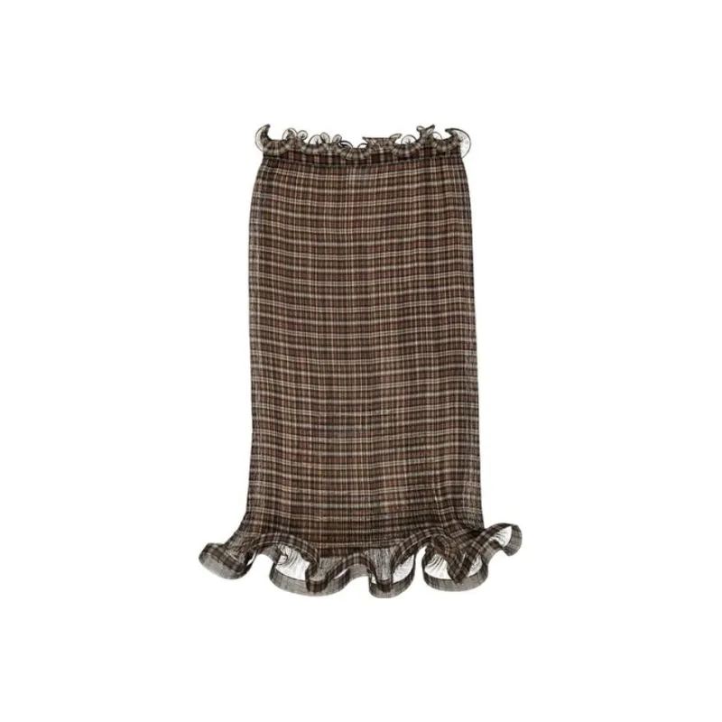 Burberry Casual Long Skirts Women's Red-0