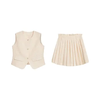 BEAUTIFUL CONFESSION Skirt Set Women's Apricot