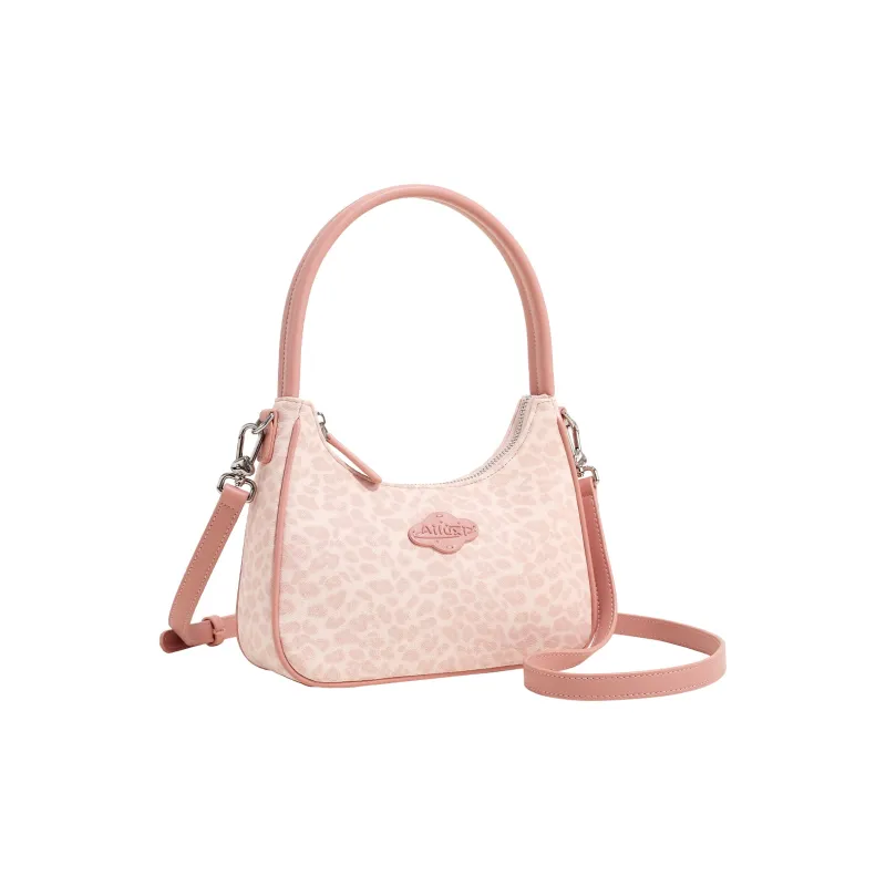 AILUXI Synthetic Leather Shoulder Bag, Portable Crossbody Bag Women's Sweetheart Pink-1