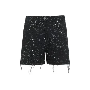MCM Denim Shorts Women's Black