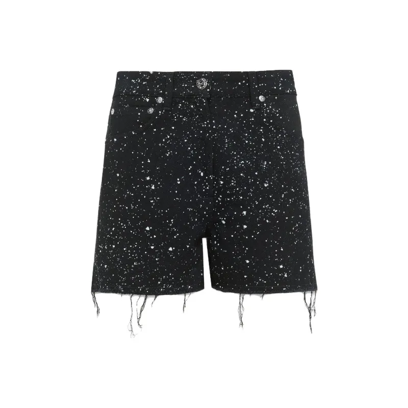 MCM Denim Shorts Women's Black-0