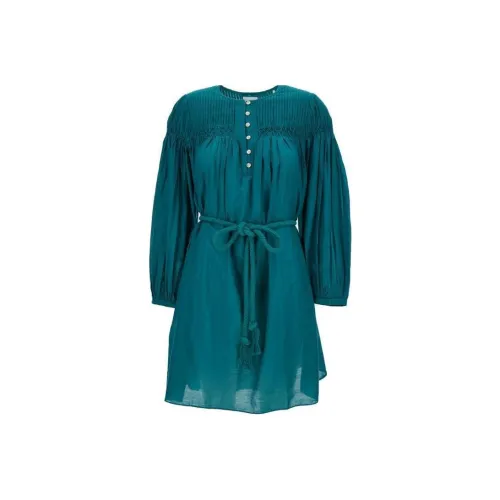 ISABEL MARANT ETOILE Adeliani Pleat Detailed Midi Dress