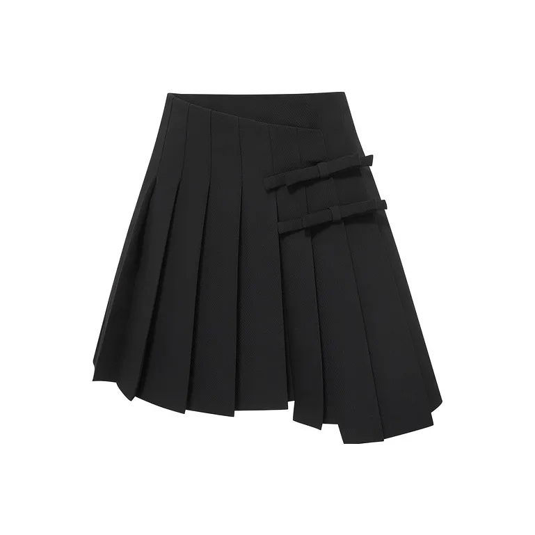 D'zzit Casual Short Skirts Women's Black-0