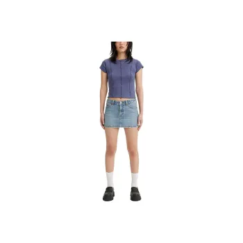 Levis Denim Short Skirts Women's Blue