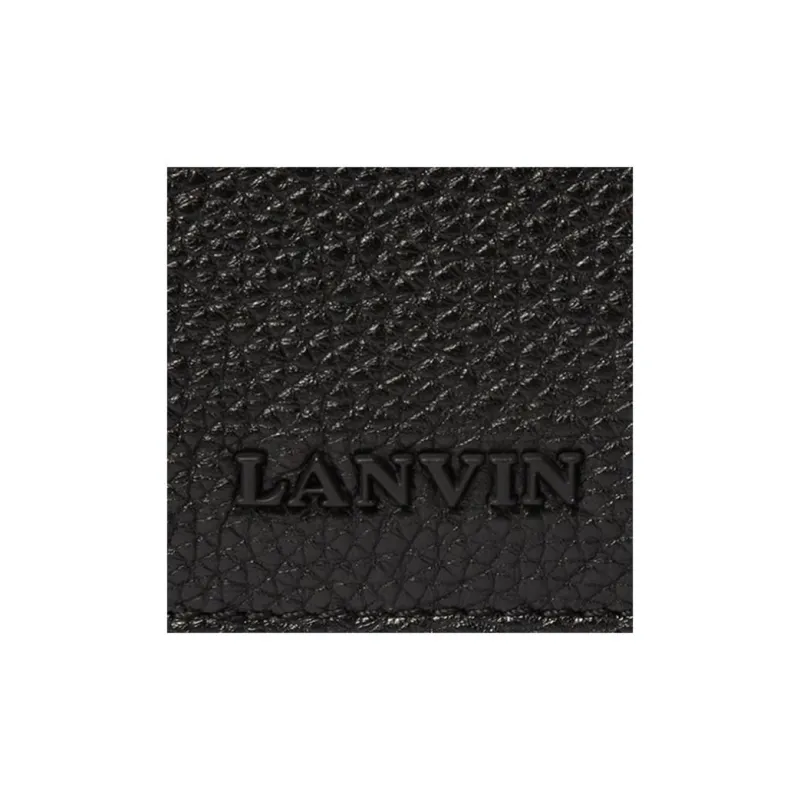 Lanvin Calfskin Wallet Men's Black-3