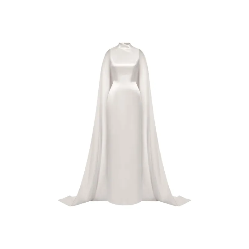 MONTSAND SS25 Beige Cape Dress Sleeveless Dress Women's Beige-0