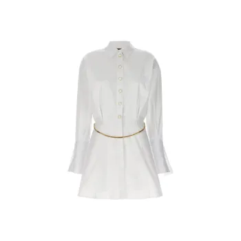 Elisabetta Franchi Long-Sleeved Dresses Women's White