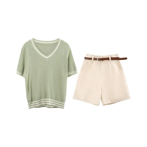 A Paradise For Awakening Casual Suit Women's Green