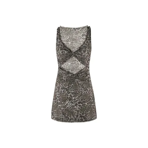 Tiger Mist CAMPBELL MINI DRESS Slip Dresses Women's Animal Print