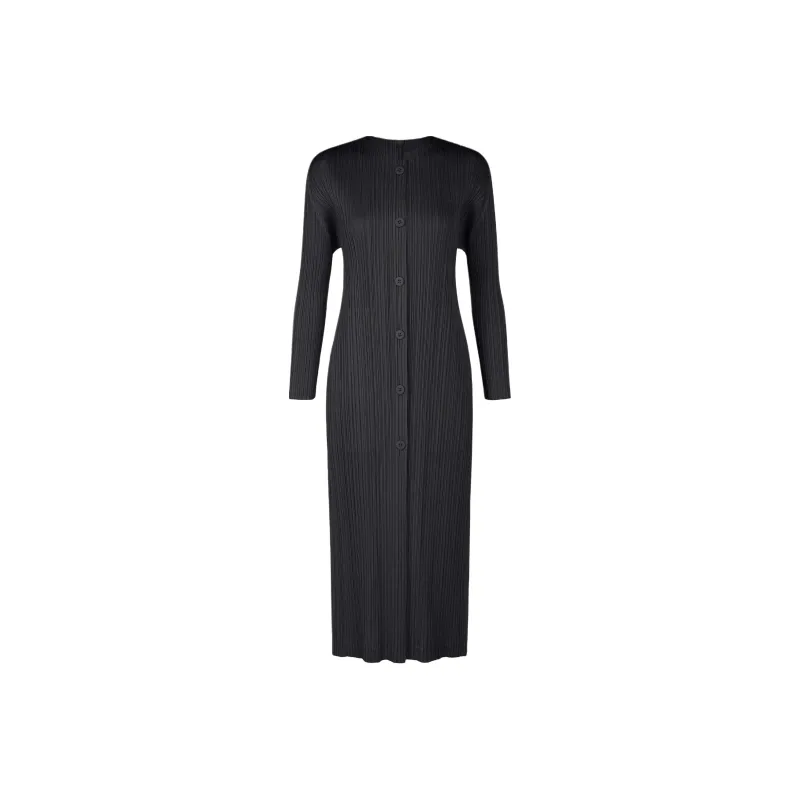 PLEATS PLEASE ISSEY MIYAKE Long Sleeved Dress Women's Black-0