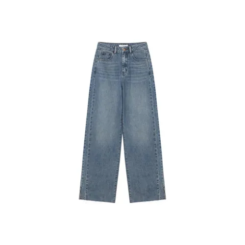 Mo Han Yi Mei Jeans Women's Vintage Blue