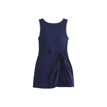 Abercrombie＆Fitch Sleeveless Dress Women's Marine Blue