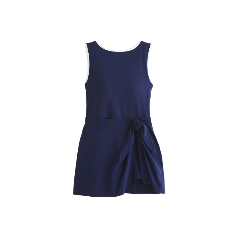 Abercrombie＆Fitch Sleeveless Dress Women's Marine Blue-0