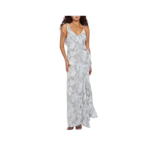 BEC+BRIDGE ZABELLE FRILL DRESS Regular Price Slip Dresses Women's Moon Shadow