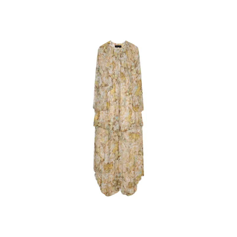 ZARA ZW Series Long Sleeved Dress Women's Multicolor-0