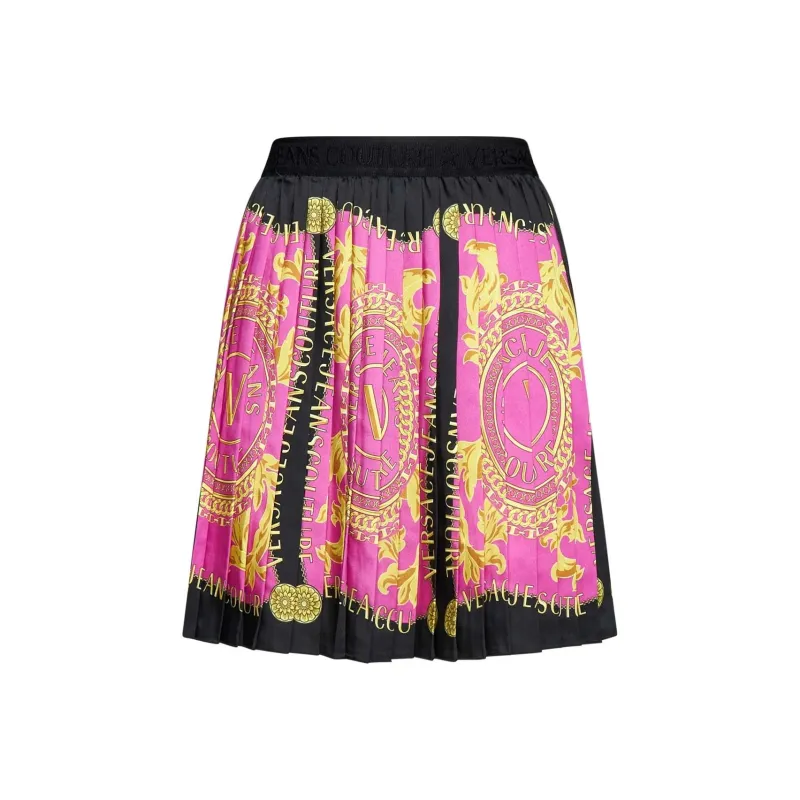 VERSACE JEANS COUTURE Barocco Print Pleated Mini Skirt-0
