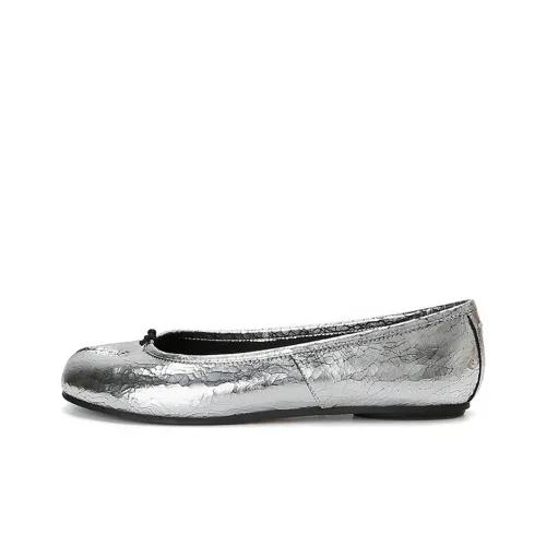 GOSO Casual Single Shoes Flat Women's Silver