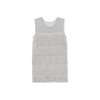 NORMA KAMALI Fringe detail Sleeveless Dress