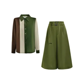 DIFFIE RIEGER Casual Suit Women's Green