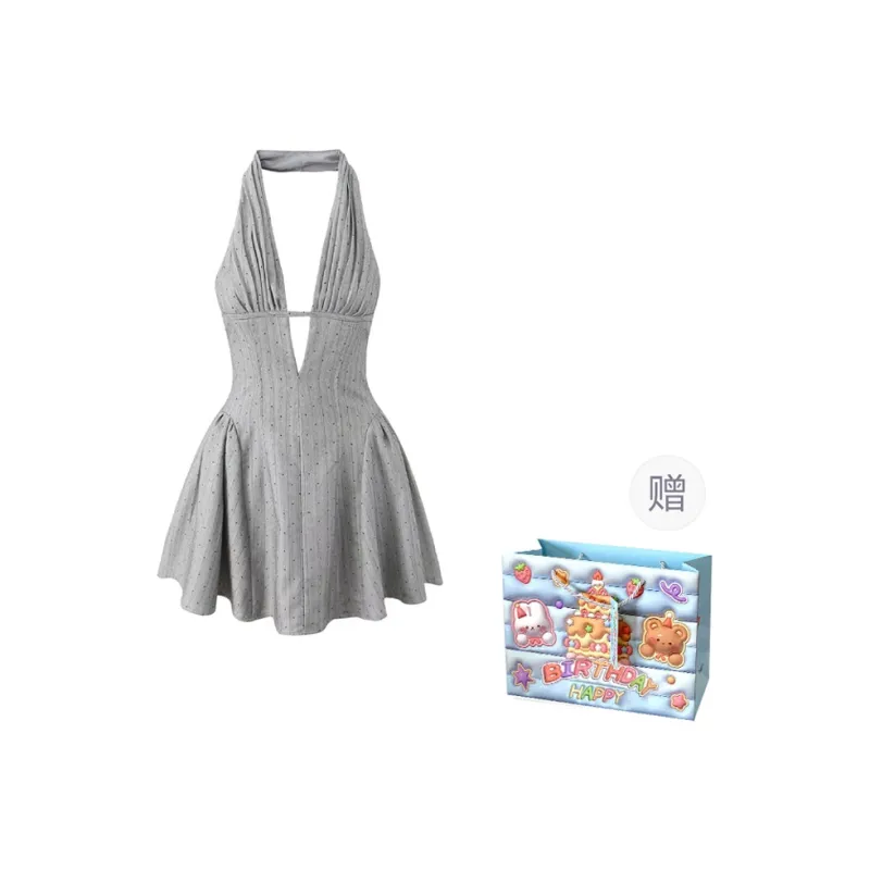 Gentle Welcome Sleeveless Dress Women's Gray-0