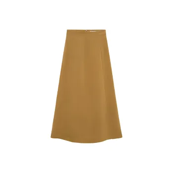 ZARA Casual Long Skirts Women's Olive Green