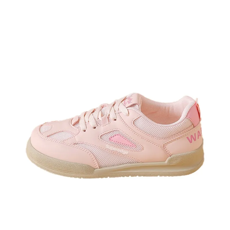 SUPEREDGE Cushioning, Impact Resistant, Abrasion Resistant Low Top Skateboard Shoes Women's Pink-0