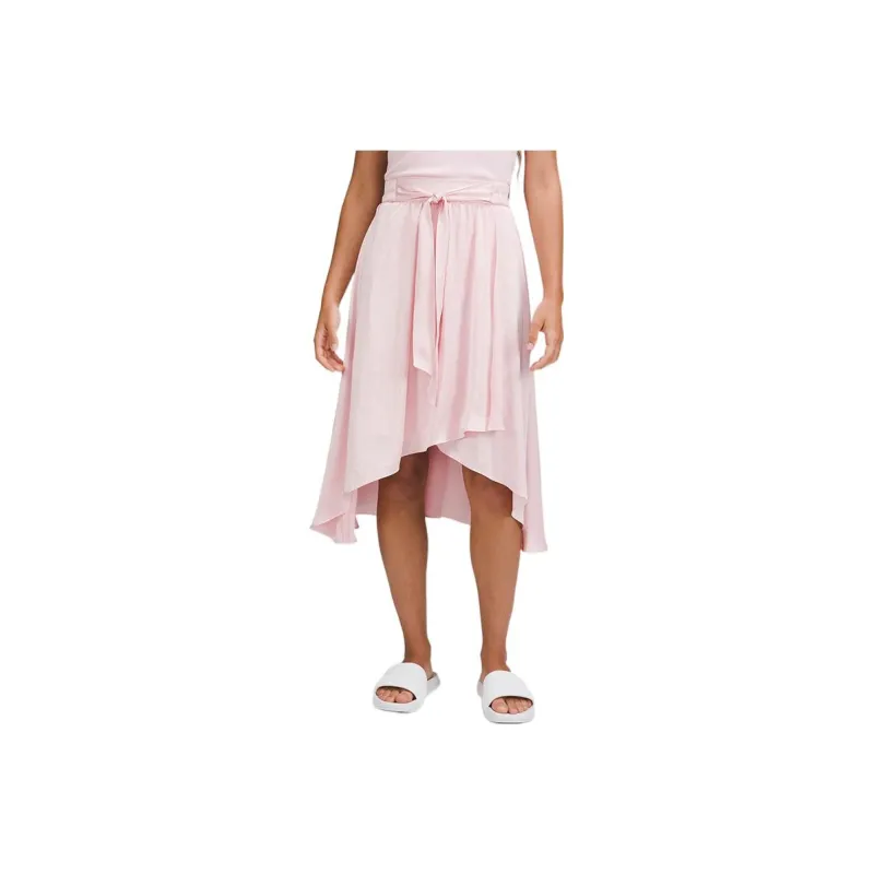 Lululemon Midi Length Satin Casual Long Skirt Women's-0