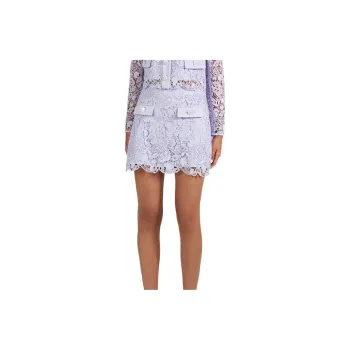 Self portrait SS23 Casual Short Skirts Women's Purple