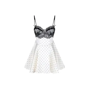 SECFLY OFFICIAL Slip Dress Women's White