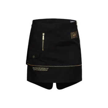 EVISU Denim Short Skirts Women's Black