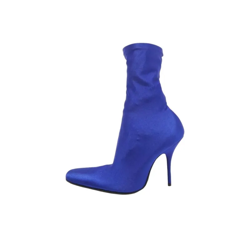 Balenciaga Denma Ankle Boots Women's Blue-2