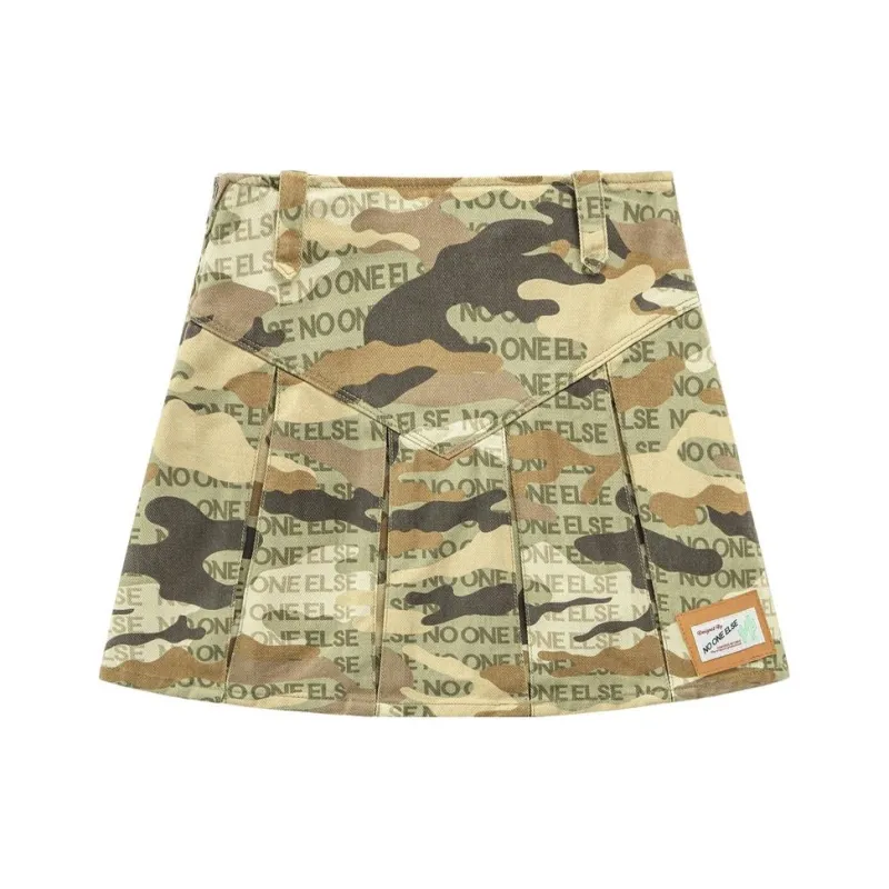 NO ONE ELSE Casual Short Skirts Women's Army Green-0