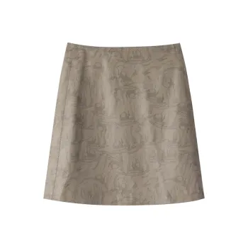 THE SEA LIFE Cropped Skirt Tea Brown