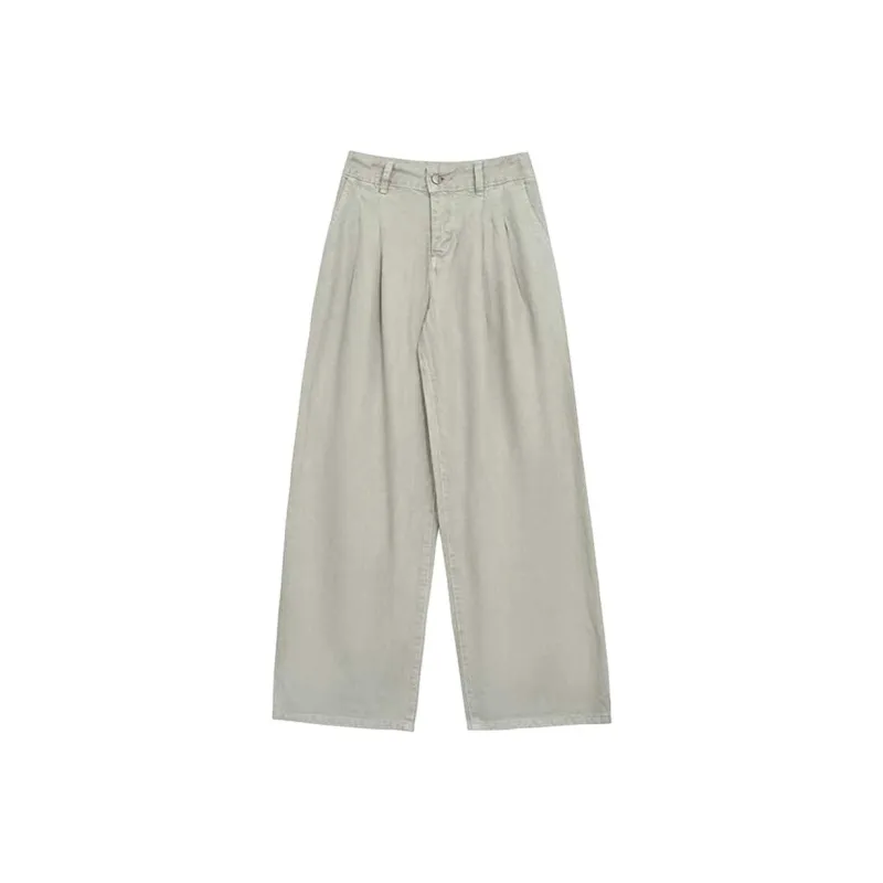 SUMU Jeans Women's Beige Gray-0