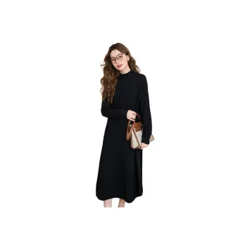 BANANA BABY Long Sleeved Dress Women's Black