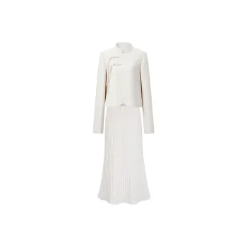 Wbwq Two Piece Skirt Sets Women's White