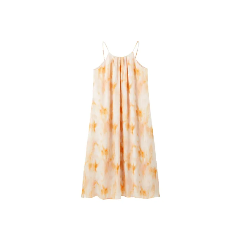 PEACEBIRD Long Sleeved Dress Women's Orange-0
