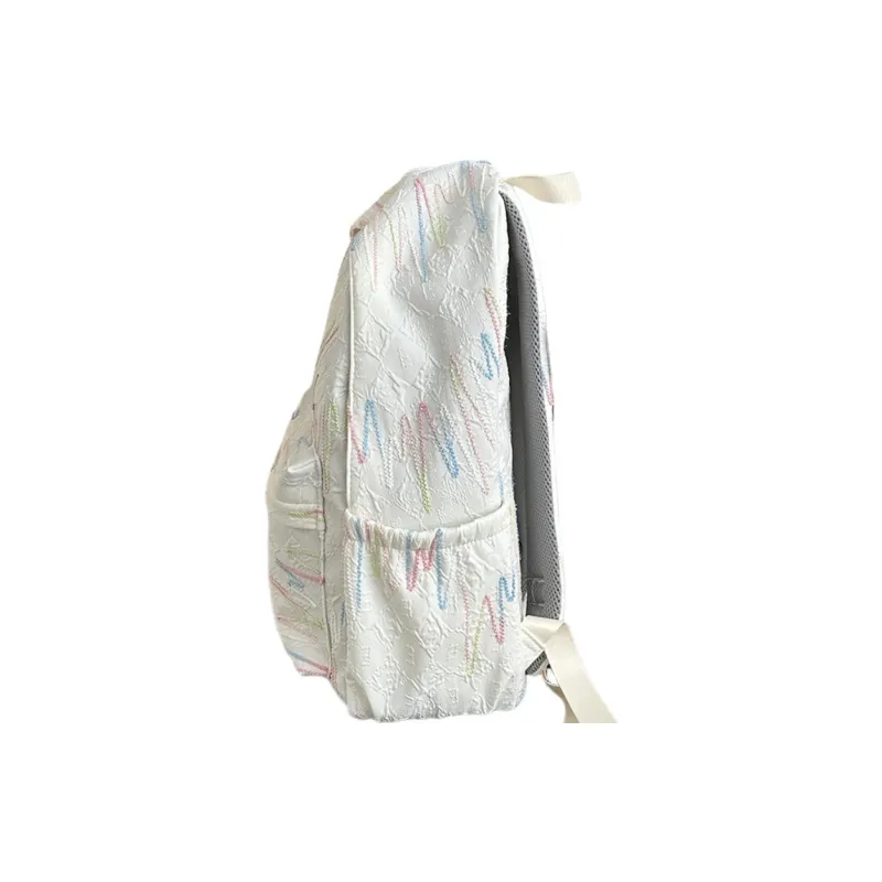 Tonlion Nylon Backpack Regular Unisex White-1