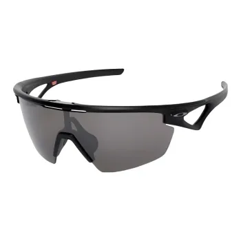 Oakley Plastic Irregular Shape Sunglasses Unisex Black