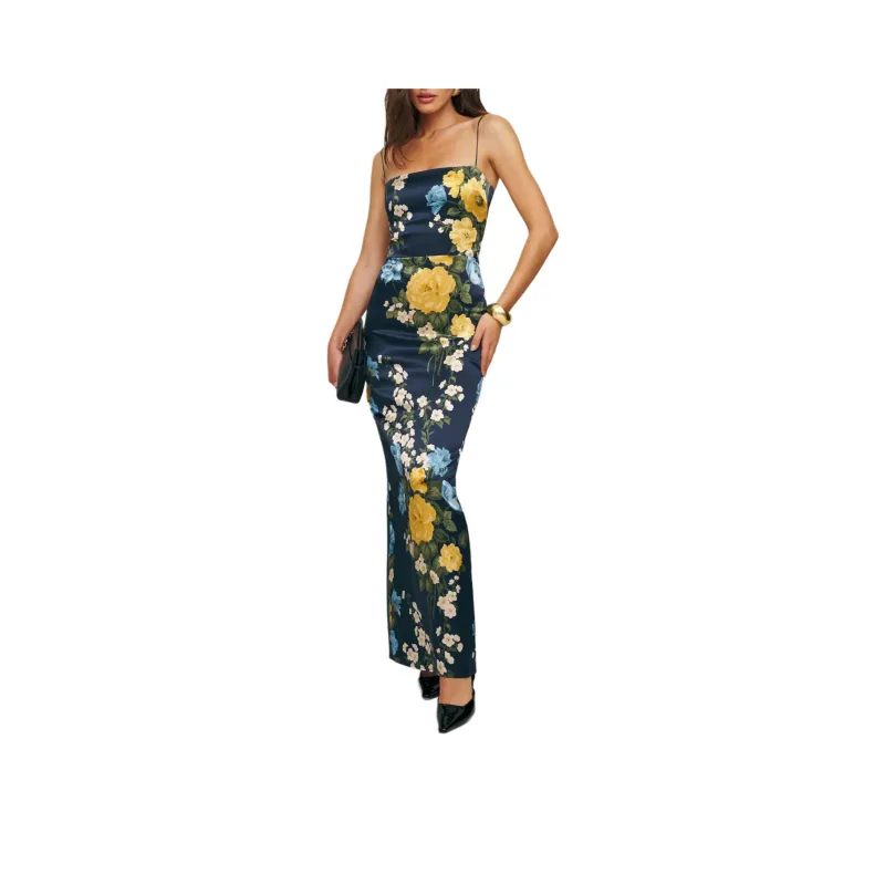 REFORMATION Frankie Silk Dress Slip Dresses Women's Multicolor-0