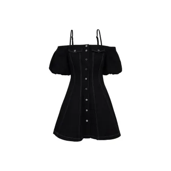 ONLY Slip Dresses Women's J19 Black Denim