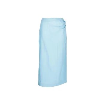 Jacquemus La Jupe Draggiu Draped Maxi Skirt