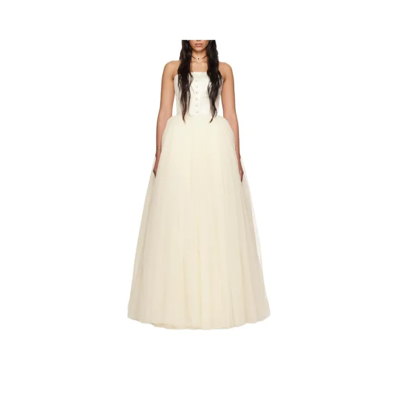 BODE Sleeveless Dress Women's White-0