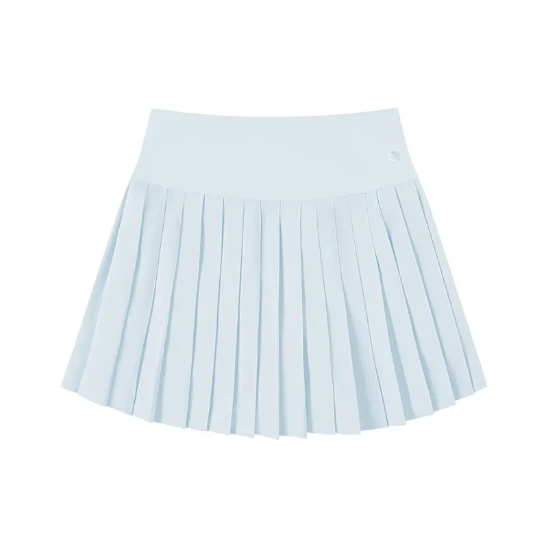 QIAODAN Casual Short Skirts Women's Light And Transparent Blue-0