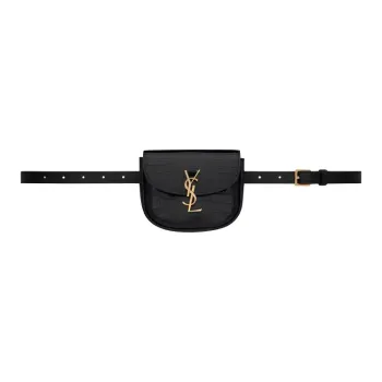 SAINT LAURENT Cow Leather Fanny Pack, Shoulder Bag Women's Black