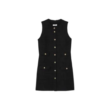 Sandro Embossed buttons Dress