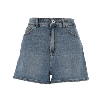 EMPORIO ARMANI SS22 Denim Shorts Women's Blue