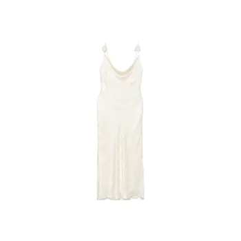 Rotate Satin Midi Dress