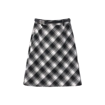 XIANGYING Casual Long Skirts Women's Black