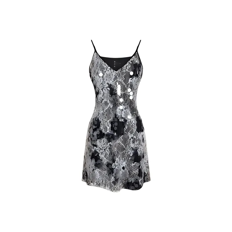 REJJ Slip Dresses Women's White-0